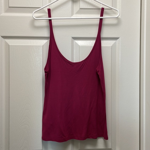 $2! 5 for $10 🔥 French Connection Tank Top Wine Purple Sz Large - Picture 3 of 6